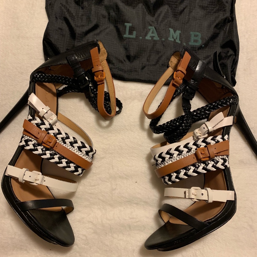 LAMB Multicolor Aztec Sandals